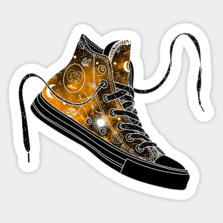 Gemini high tops - Space canvas Sticker